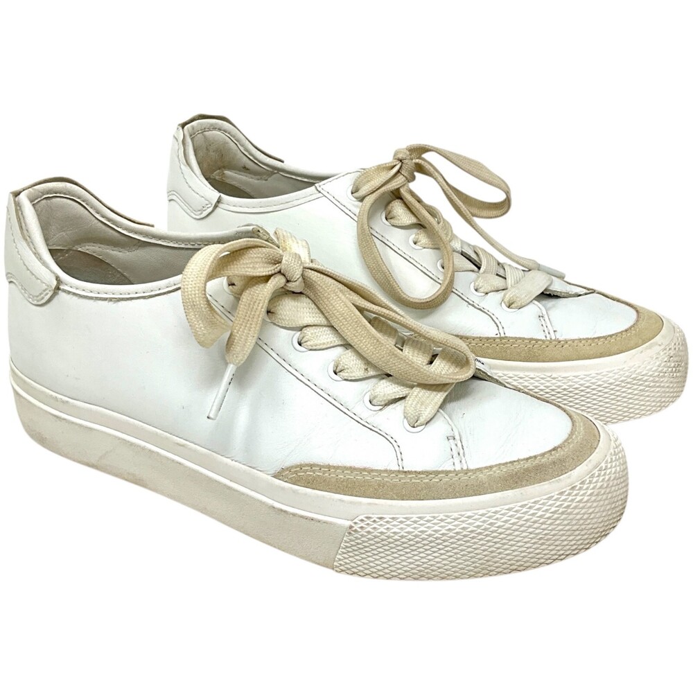 rag & bone Army Low Sneakers White EUR Size 38 US 8 Casual Lace Up Leather